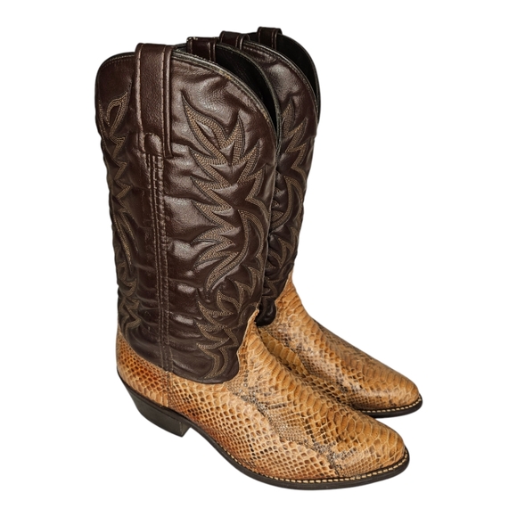 ACME Other - Acme round toe python western mens boots size 10